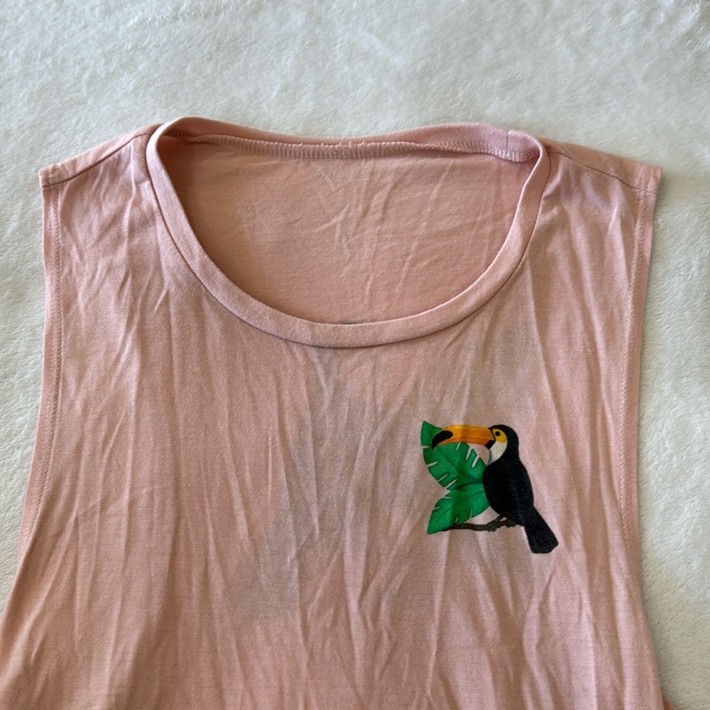 toucan pink tank